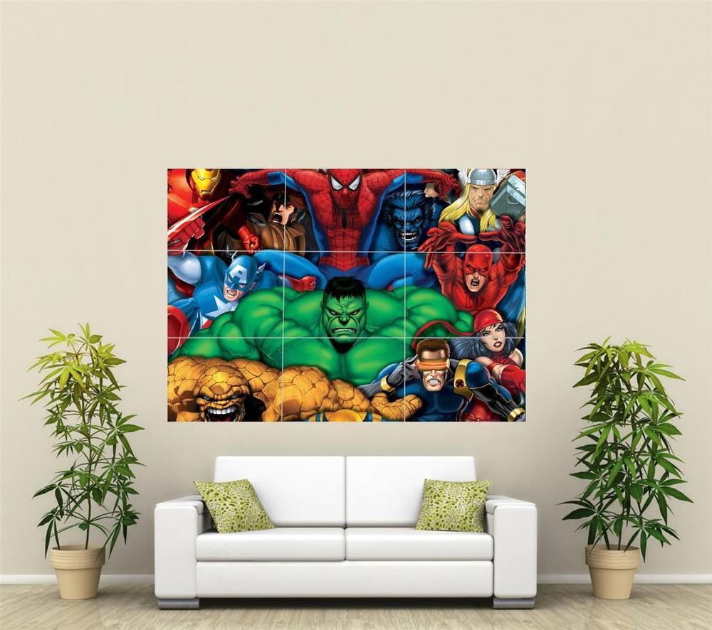 Best ideas about Marvel Wall Art
. Save or Pin Marvel Avengers Giant XL Section Wall Art Poster VG135 Now.