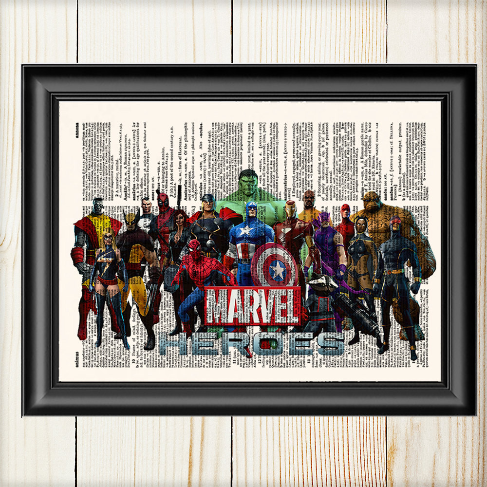 Best ideas about Marvel Wall Art
. Save or Pin Marvel Wall Art Avengers Thor Captain America Hulk Iron Now.