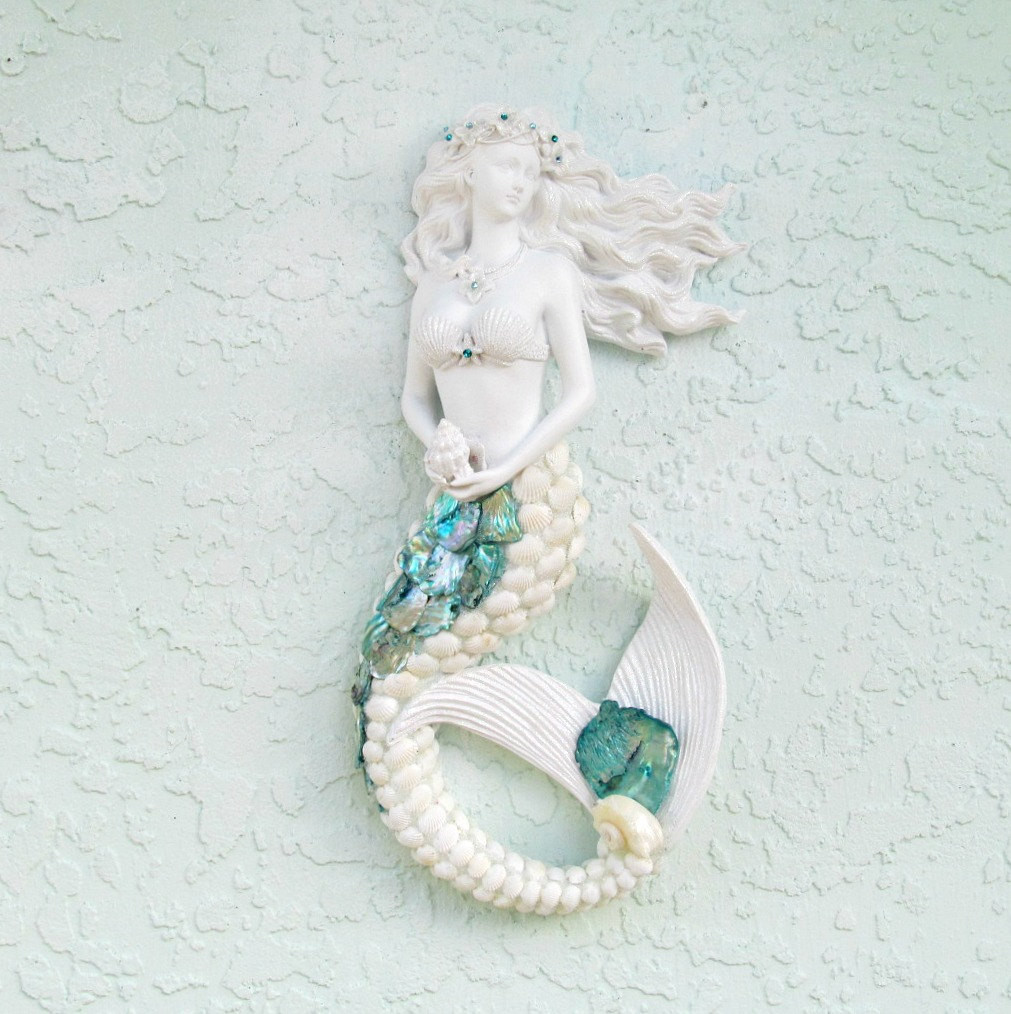 Best ideas about Mermaid Wall Art
. Save or Pin Mermaid Wall Art Mermaid Seashell Sculpture Mermaid Figurine Now.