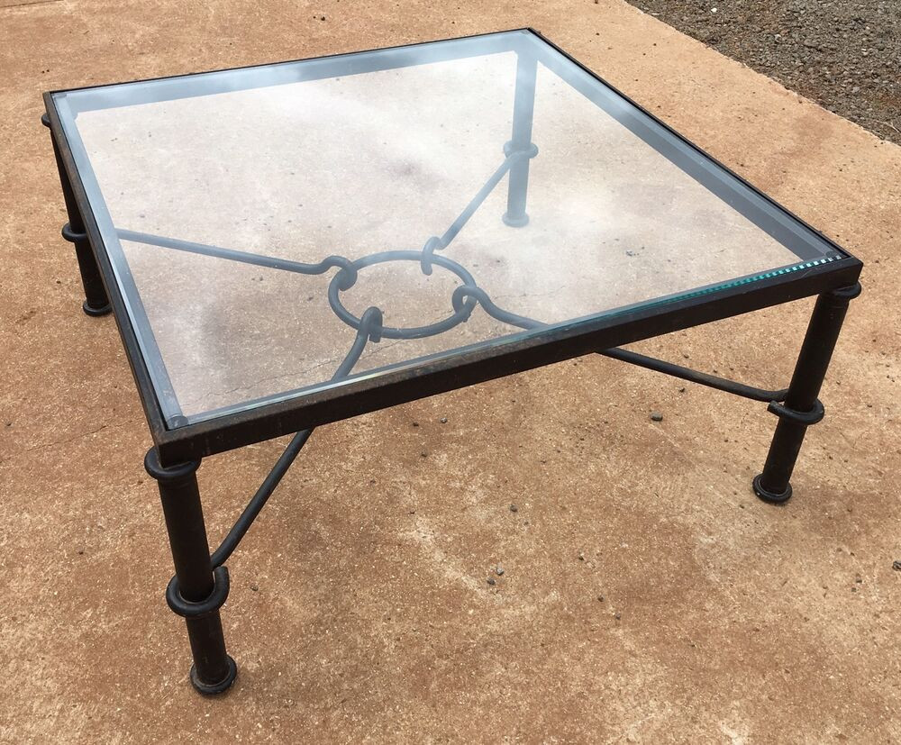 Best ideas about Metal And Glass Coffee Table
. Save or Pin Square Metal & Glass Coffee Table Rustic Industrial Now.
