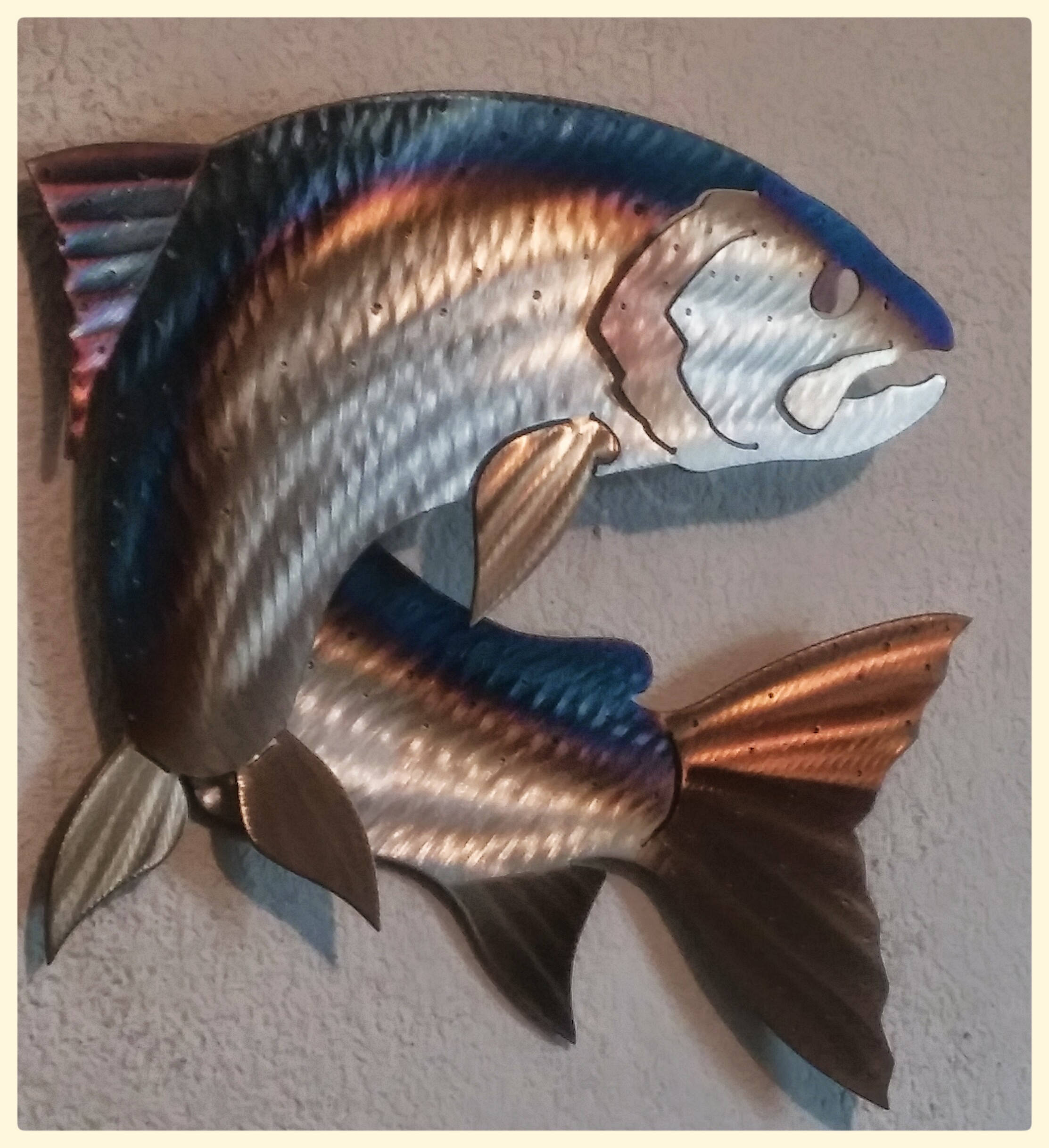Best ideas about Metal Fish Wall Art
. Save or Pin e of a kind Hand Made Metal Salmon Fish Fly Fishing Now.