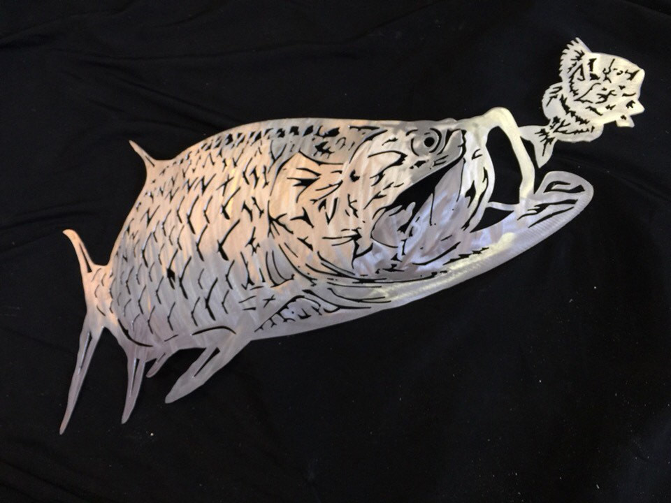 Best ideas about Metal Fish Wall Art
. Save or Pin Tarpon chasing metal fish art wall art by Islandlifemetalworks Now.