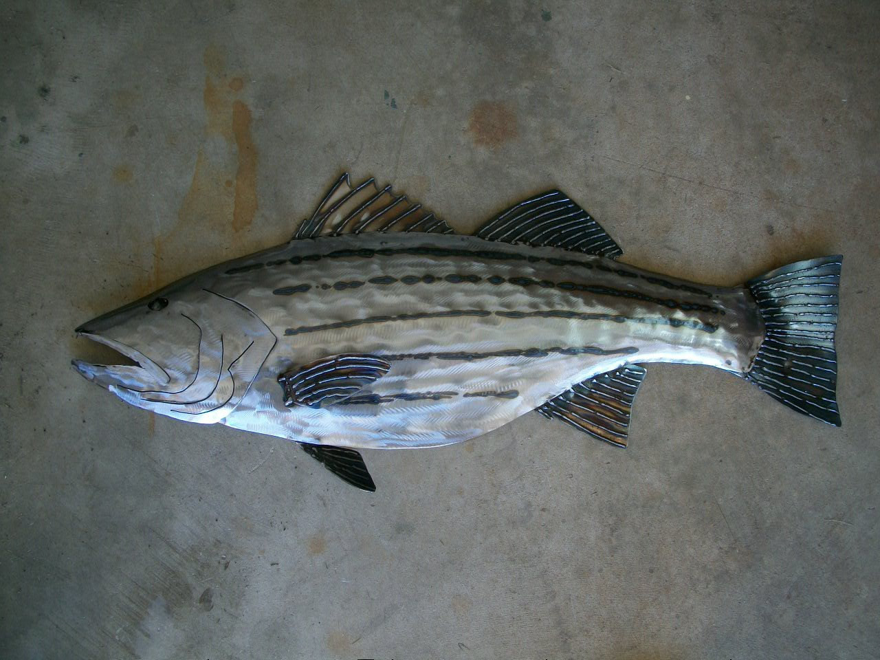 Best ideas about Metal Fish Wall Art
. Save or Pin Striped Bass Metal Fish Wall sculpture Beach by Now.