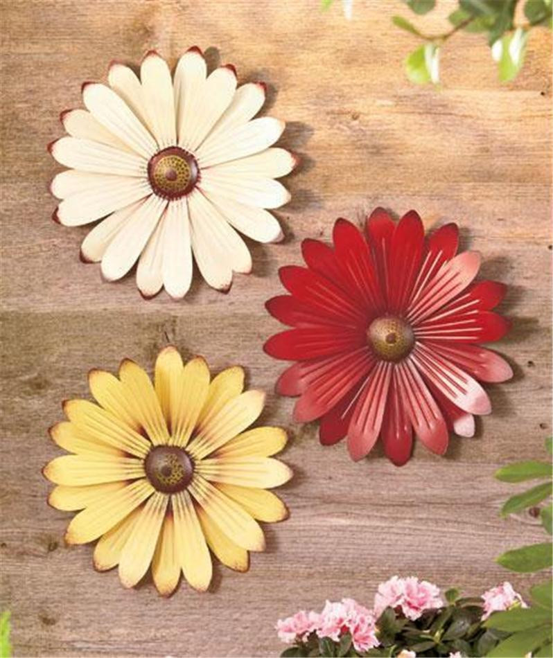 Best ideas about Metal Flower Wall Art
. Save or Pin 12" DIA PAINTED METAL DETAILED WALL ART DAISY FLOWER Now.