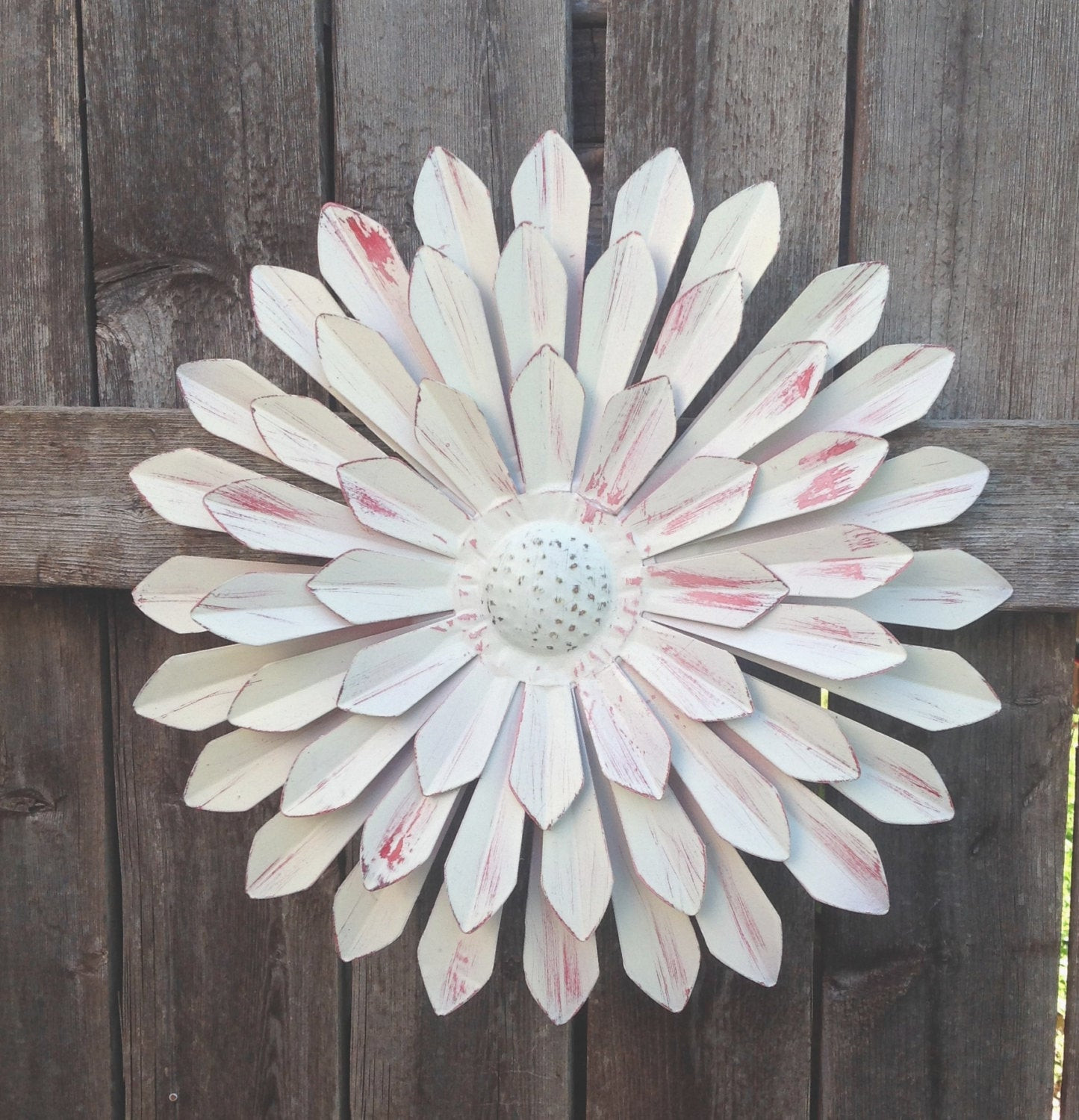 Best ideas about Metal Flower Wall Art
. Save or Pin Shabby Chic White Metal Flower Fence and Wall Metal Art Now.
