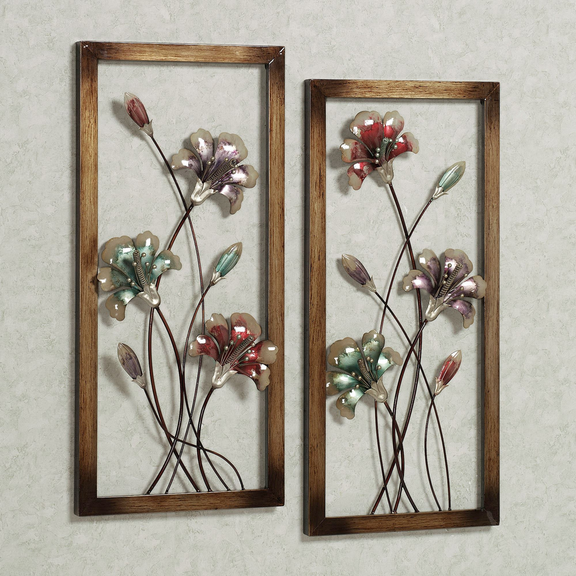 Best ideas about Metal Flower Wall Art
. Save or Pin Garden Whispers Floral Metal Wall Art Panel Set Now.