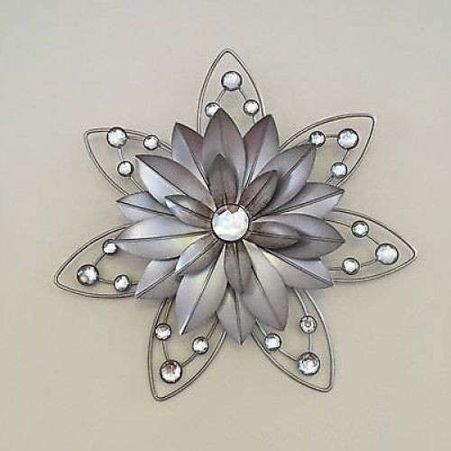 Best ideas about Metal Flower Wall Art
. Save or Pin STUNNING Rustic 30cm Flower Diamante Jewelled 3d Metal Now.