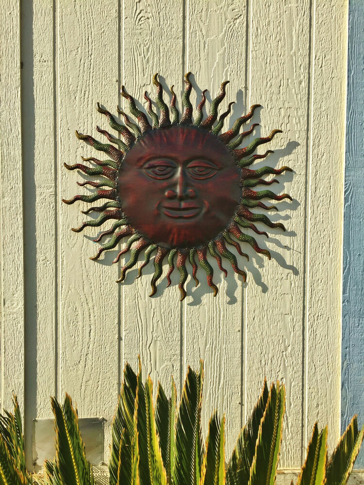 Best ideas about Metal Outdoor Wall Art
. Save or Pin Metal Sun Wall Decor Rustic Garden Art Indoor Outdoor Now.