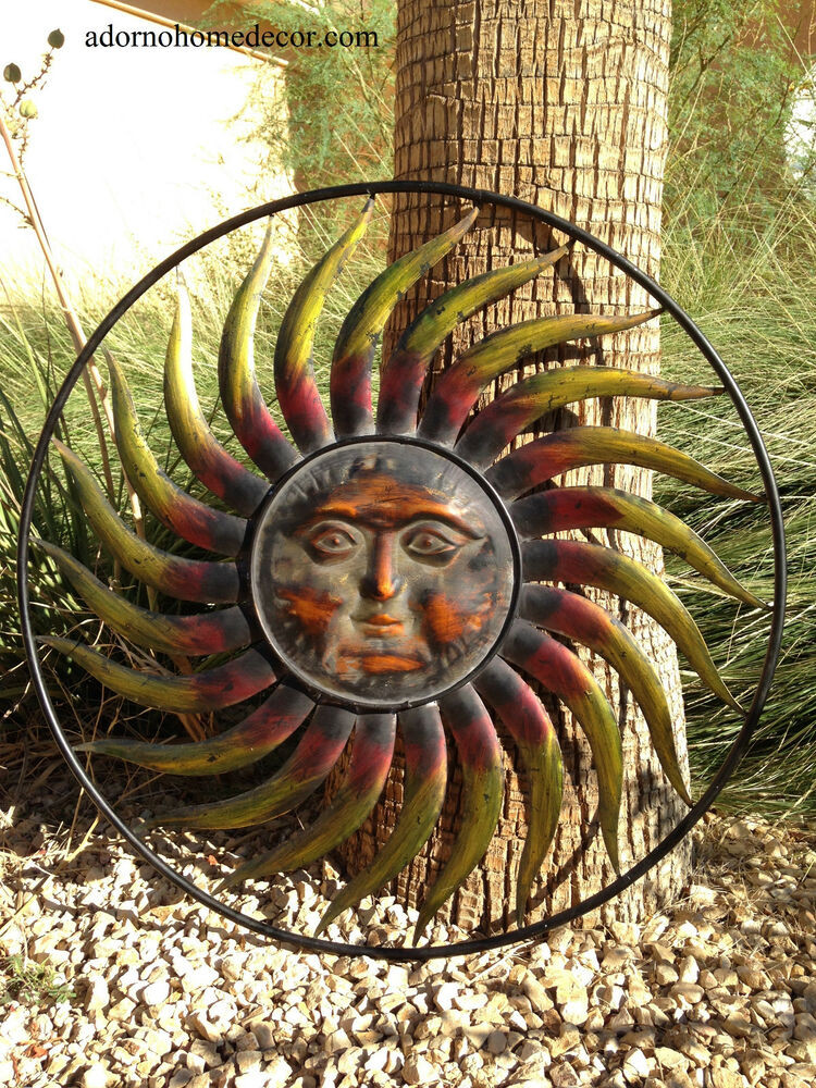 Best ideas about Metal Outdoor Wall Art
. Save or Pin Round Metal Sun Wall Decor Garden Art Indoor Outdoor Now.