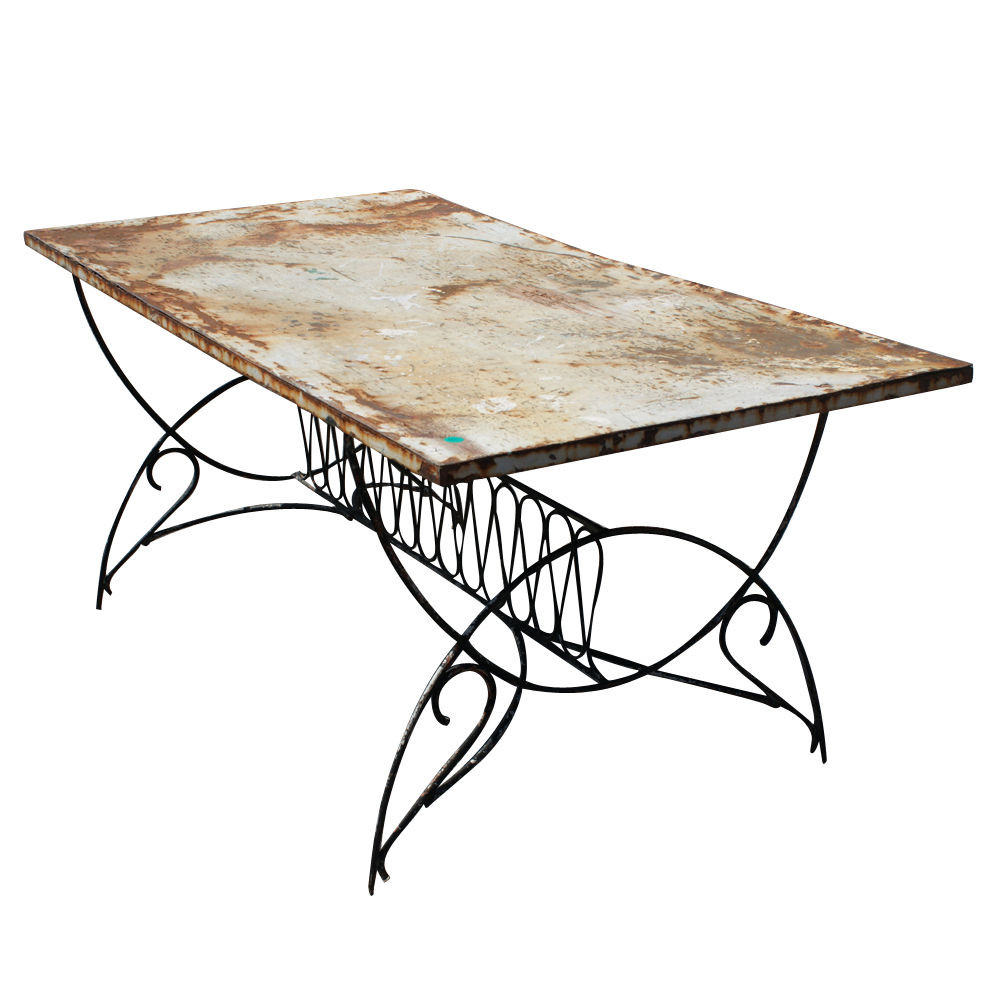 Best ideas about Metal Patio Table
. Save or Pin 5 5 ft Vintage Art Deco Metal Outdoor Patio Dining Table Now.