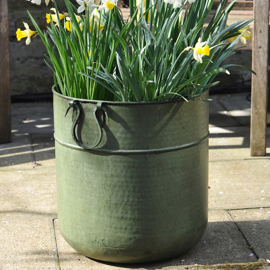 Best ideas about Metal Planters Outdoor
. Save or Pin Buy Verdigris tall metal planter Delivery by Waitrose Now.