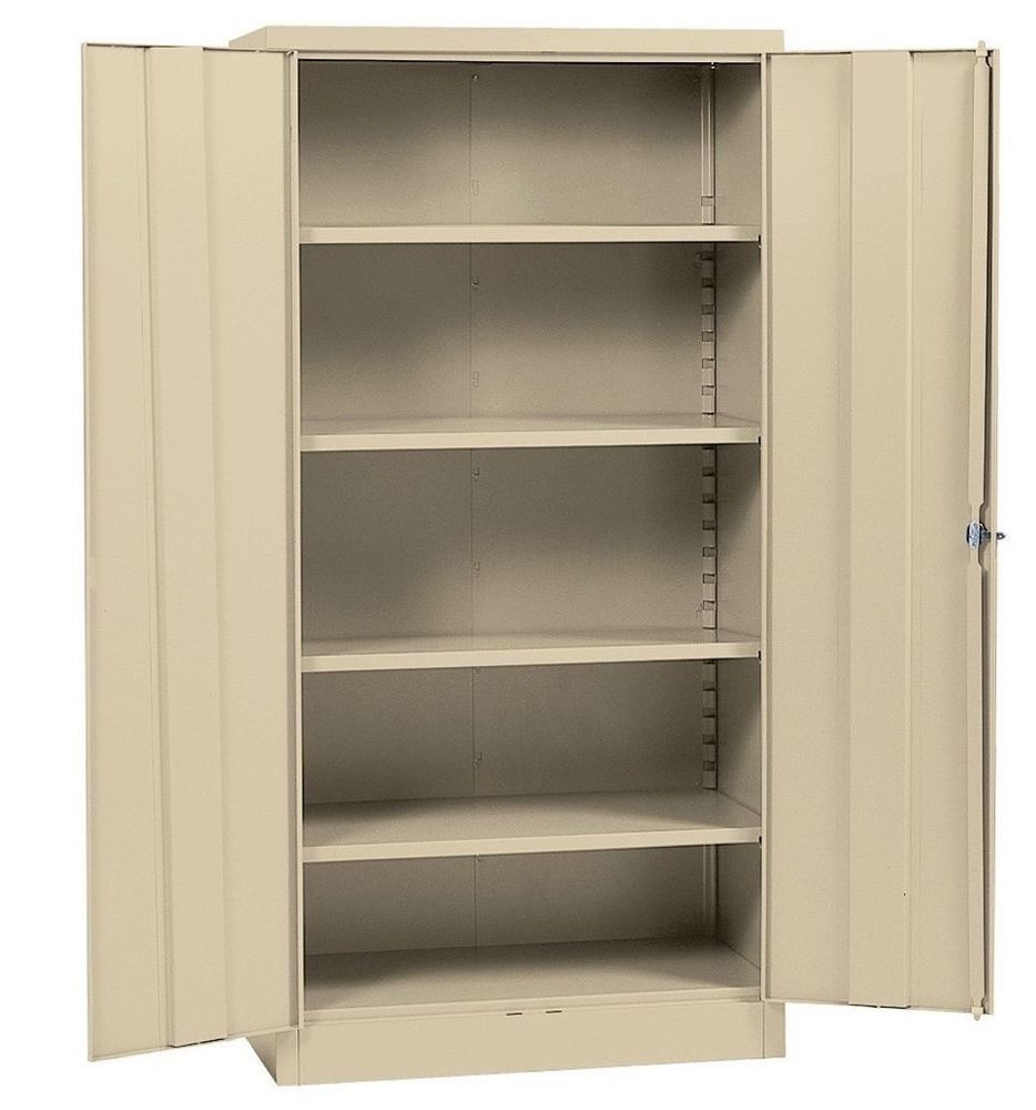 Best ideas about Metal Storage Cabinet With Doors
. Save or Pin Metal Storage Cabinet Steel Locking With Doors Lock Garage Now.