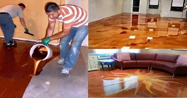 Best ideas about Metallic Epoxy Floor DIY
. Save or Pin DIY Concrete Flooring Makeover Now.