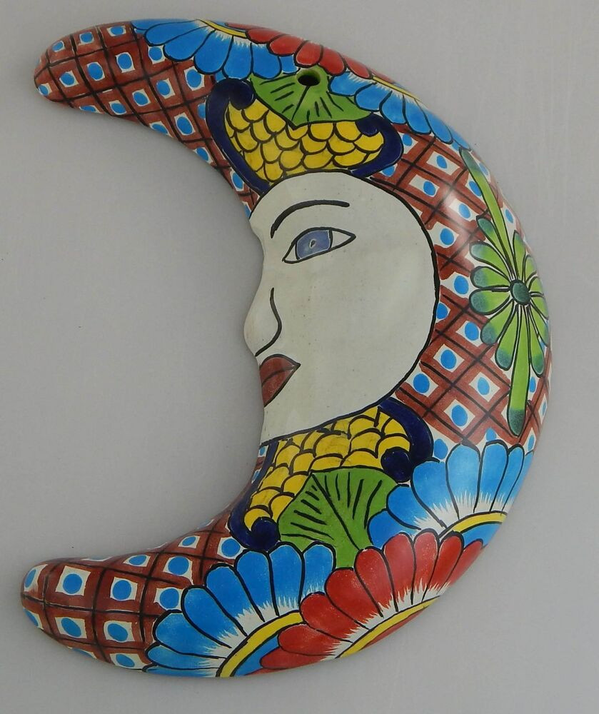 Best ideas about Mexican Wall Art
. Save or Pin Mexican Talavera Ceramic Moon Face Wall Decor Hanging Now.