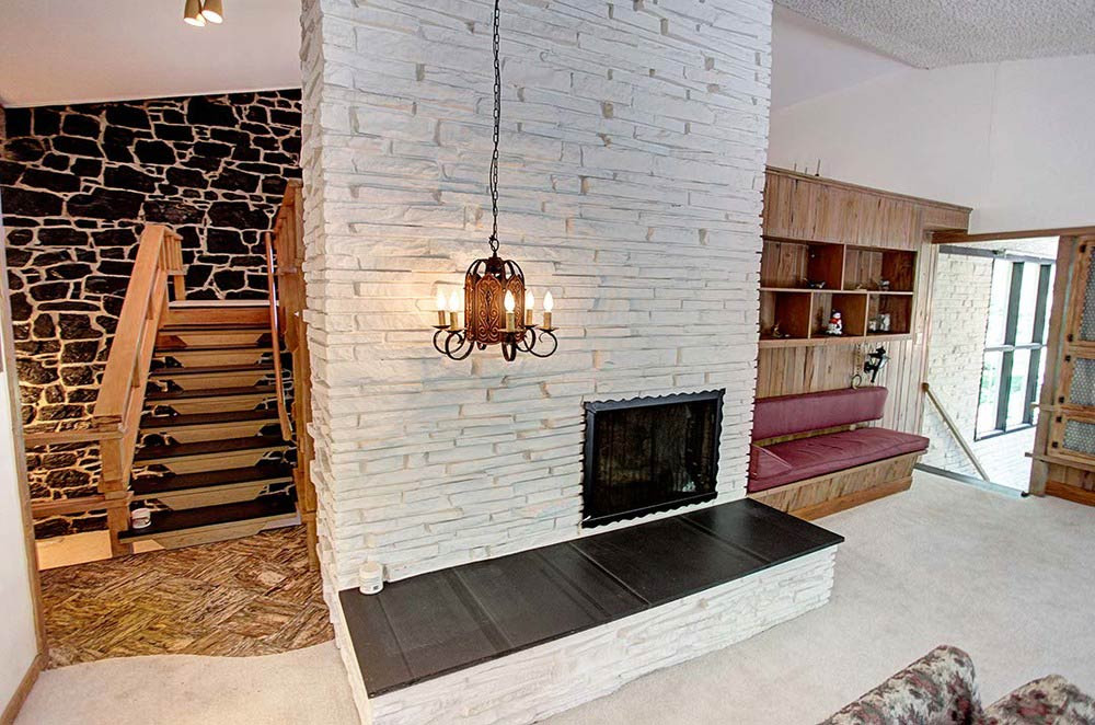 Best ideas about Mid Century Fireplace
. Save or Pin Dramatic 1959 split level time capsule house in same Now.