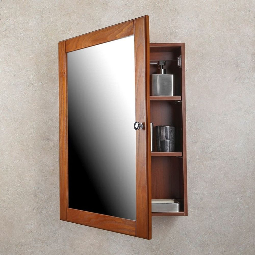 Best ideas about Mirror Medicine Cabinet
. Save or Pin MEDICINE CABINET Oak Finish Single Framed Mirror Door Now.