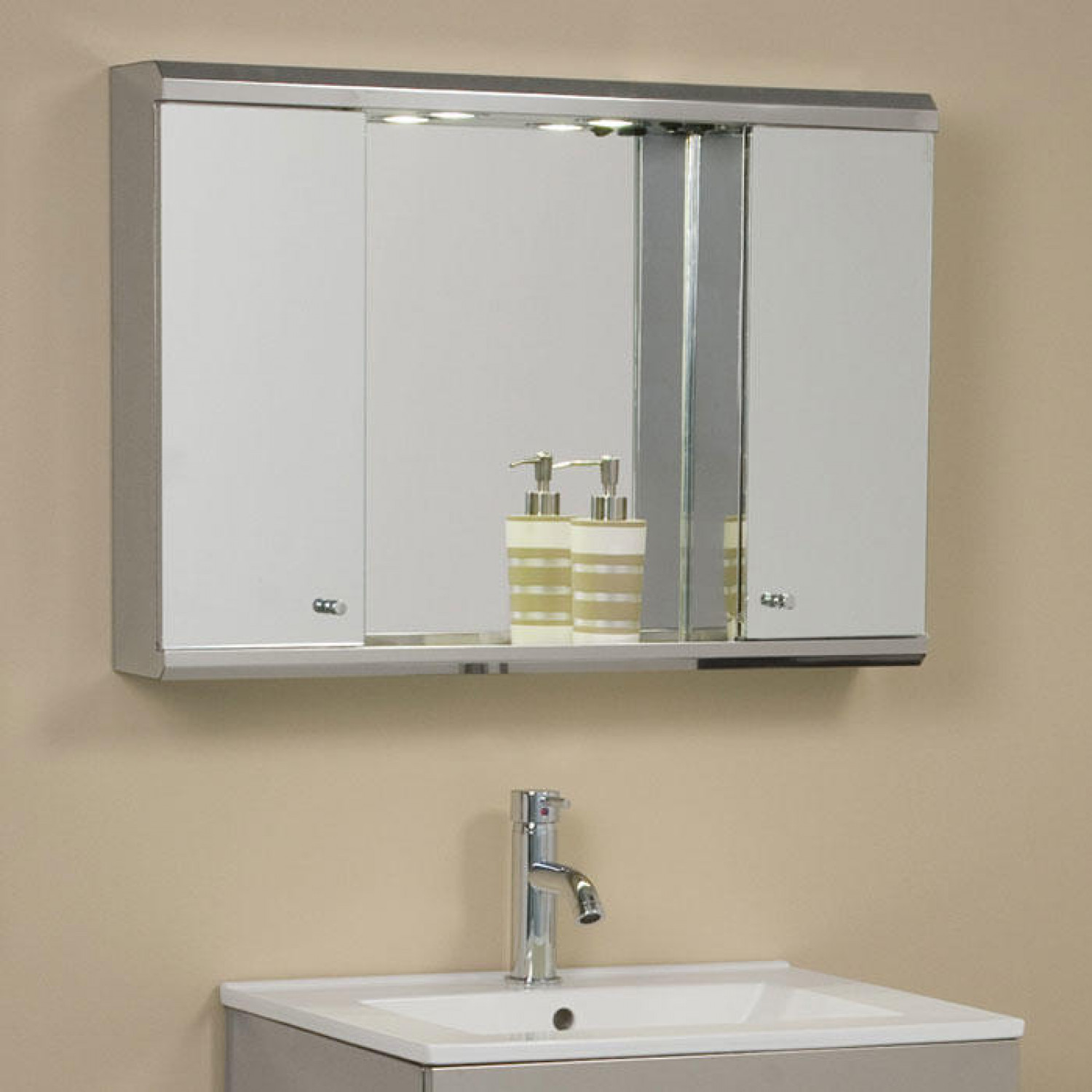 Best ideas about Mirror Medicine Cabinet
. Save or Pin Illumine Dual Stainless Steel Medicine Cabinet with Now.