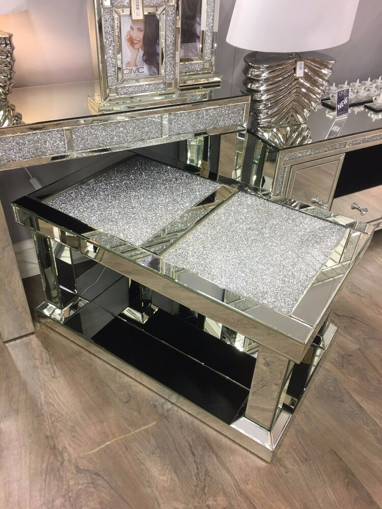 Best ideas about Mirrored Glass Coffee Table
. Save or Pin Crushed Diamond Glitz Glass Crystal Mirrored Coffee Table Now.