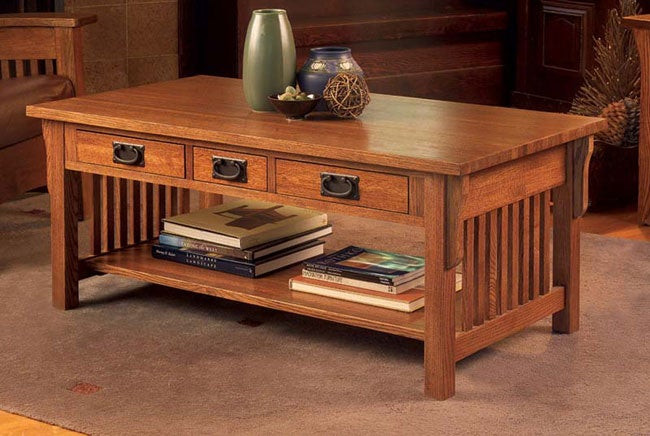 Best ideas about Mission Coffee Table
. Save or Pin Mission Solid Oak Coffee Table Overstock Now.