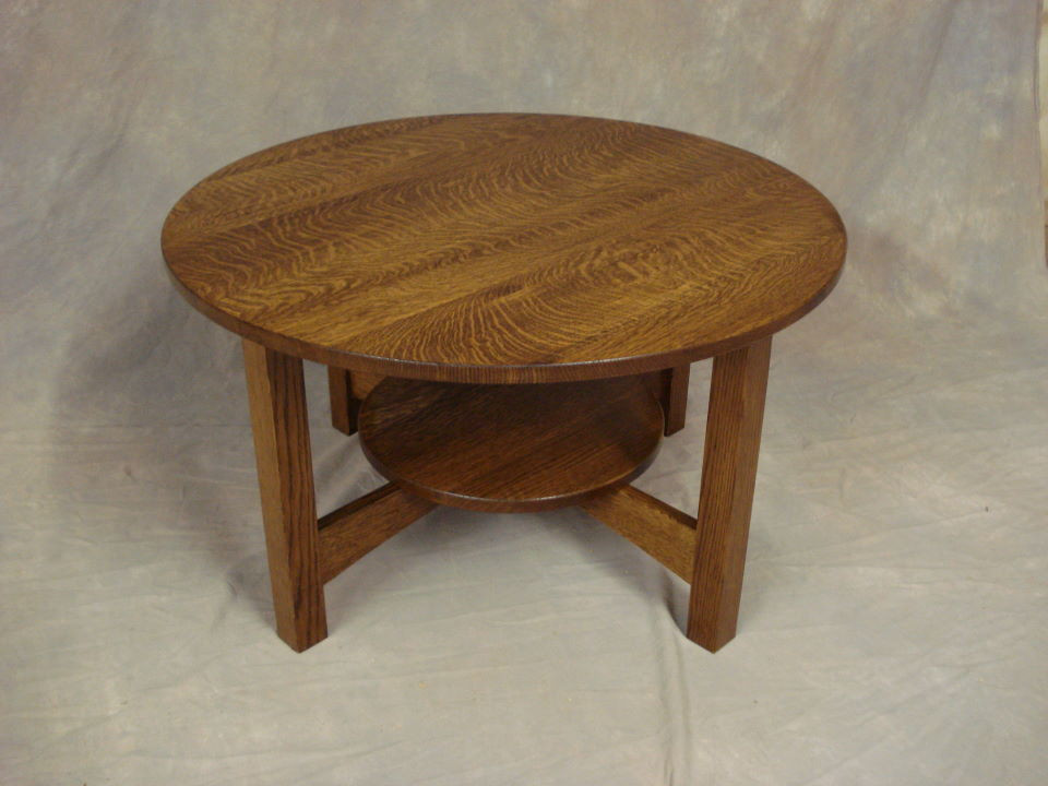 Best ideas about Mission Coffee Table
. Save or Pin Round Quartersawn Oak Mission Coffee Table Free Shipping Now.