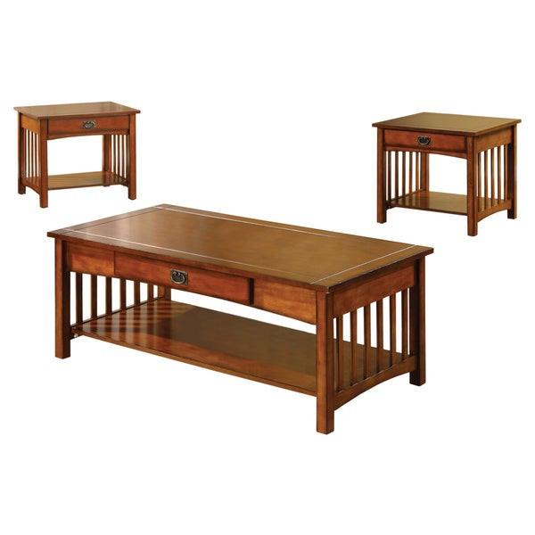 Best ideas about Mission Style Coffee Table
. Save or Pin Shop Furniture of America Nash Mission Style 3 Piece Now.