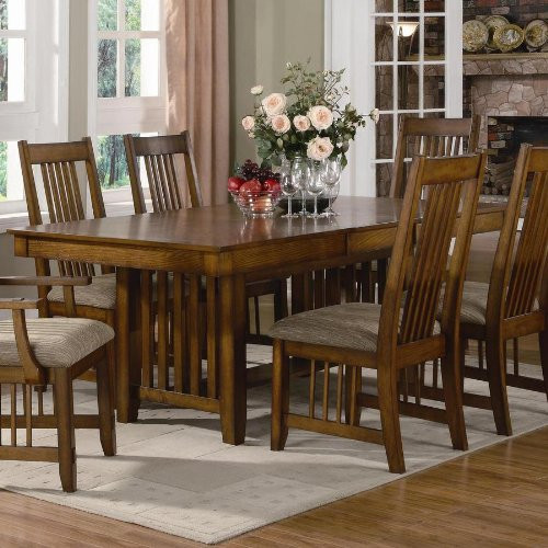 Best ideas about Mission Style Dining Table
. Save or Pin Dining Table Mission Style in Warm Medium Oak Finish Now.