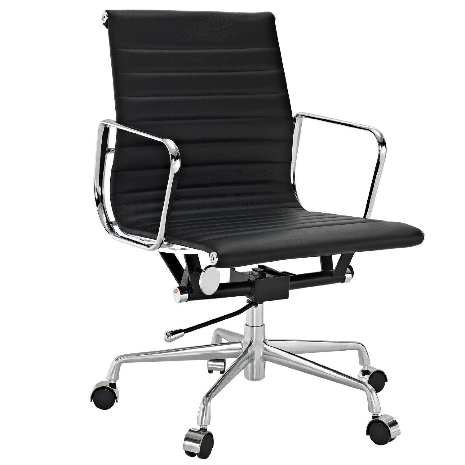 Best ideas about Modern Desk Chair
. Save or Pin Amazon Ribbed Mid Back fice Chair in Black Genuine Now.