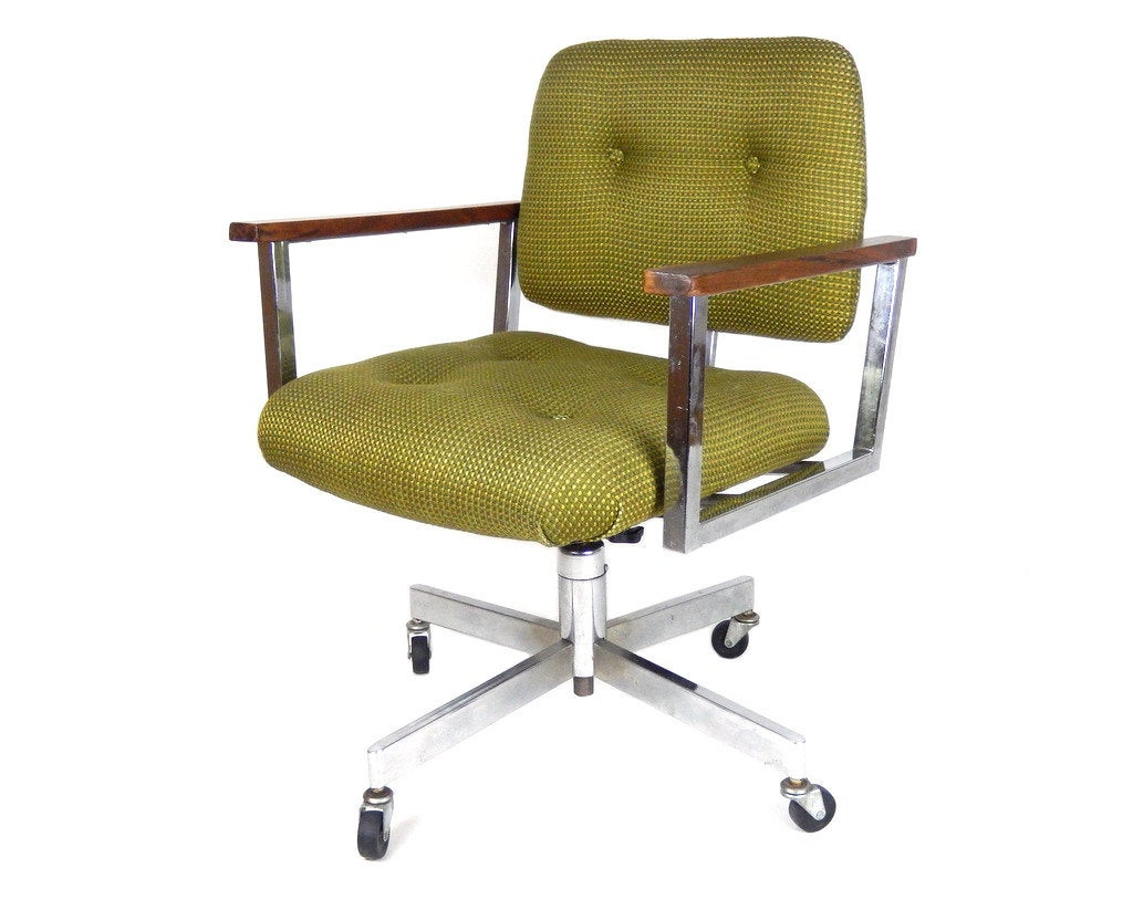 Best ideas about Modern Desk Chair
. Save or Pin Mid Century Modern fice Chair Chrome Desk Chair Swivel Now.