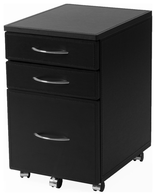 Best ideas about Modern File Cabinet
. Save or Pin Laurence Leather File Cabinet Black Leather Chrome Now.