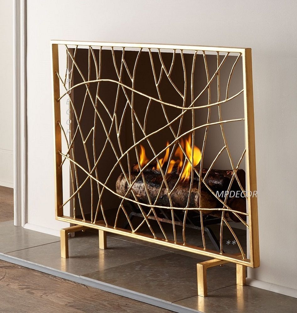 Best ideas about Modern Fireplace Screen
. Save or Pin Golden Twig Fireplace Fire Screen Panel Modern Now.