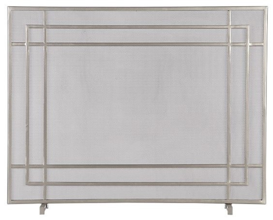 Best ideas about Modern Fireplace Screen
. Save or Pin Alton II Pewter Fireplace Screen Modern Fireplace Now.