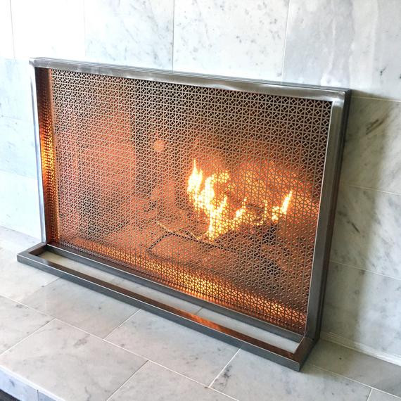 Best ideas about Modern Fireplace Screen
. Save or Pin IMA Fireplace Screen Cover Simple Modern Contemporary Now.