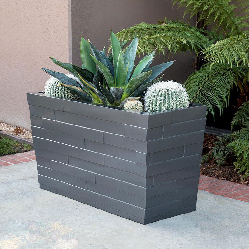 Best ideas about Modern Outdoor Planters
. Save or Pin Modern Rectangular Planter Boxes Indoor Outdoor Now.