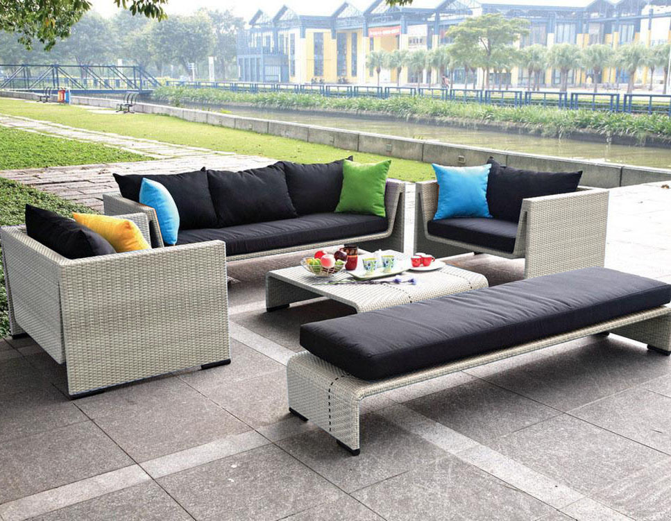 Best ideas about Modern Patio Furniture
. Save or Pin Contemporary Outdoor Patio Seating Beige Wicker Sofa Set Now.