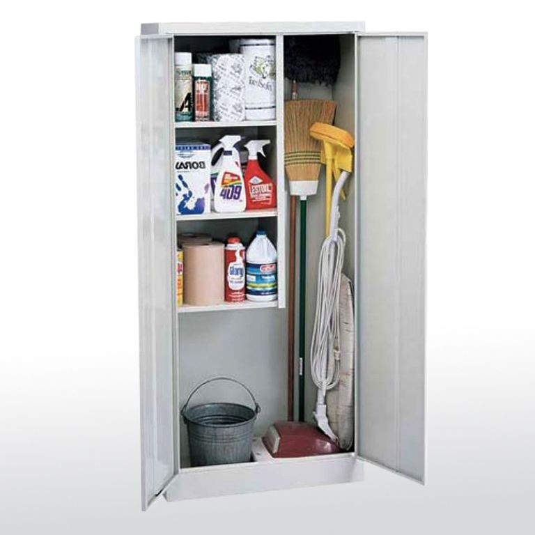 Best ideas about Mop And Broom Storage Cabinet
. Save or Pin Janitorial Storage Cabinet Storage for brooms mops etc Now.
