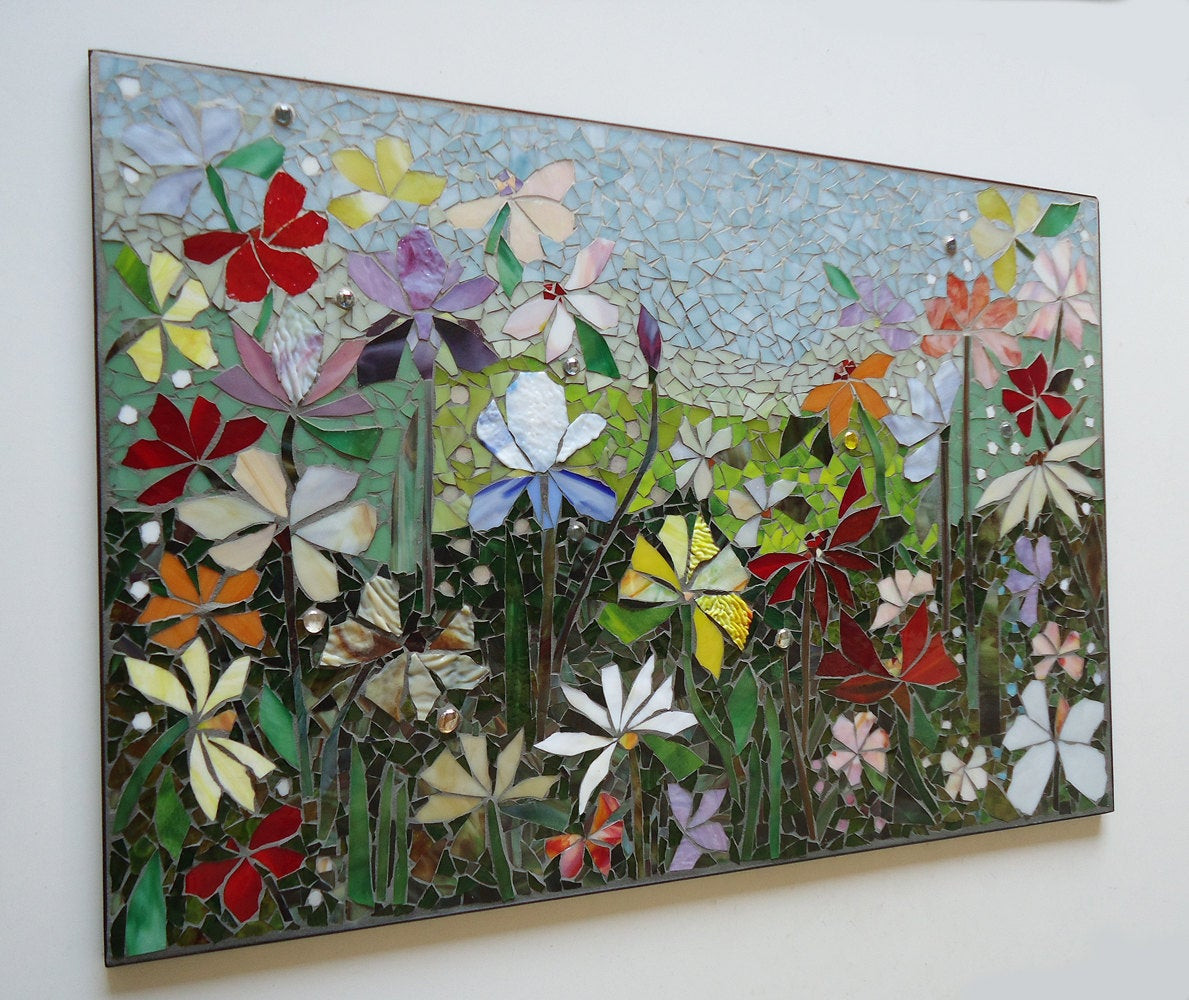Best ideas about Mosaic Wall Art
. Save or Pin MOSAIC WALL ART stained glass wall decor floral garden indoor Now.