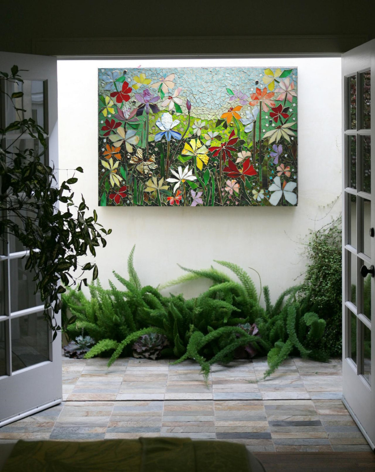 Best ideas about Mosaic Wall Art
. Save or Pin MOSAIC WALL ART stained glass wall decor floral garden indoor Now.