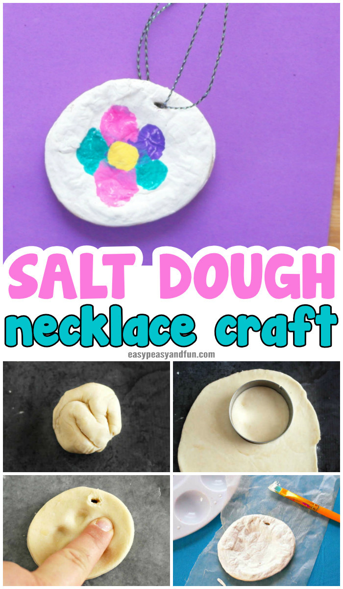 Best ideas about Mother'S Day Craft Ideas For Kids
. Save or Pin Fingerprint Flower Salt Dough Necklace Craft Idea for Now.