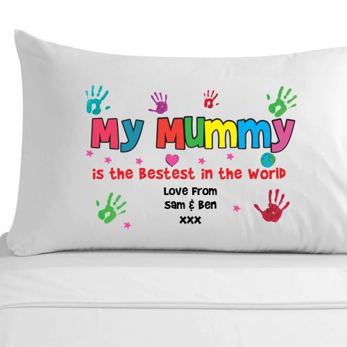Best ideas about Mother'S Day DIY Gifts
. Save or Pin Personalised Best Mummy Handprint Pillowcase Mum Mam Now.