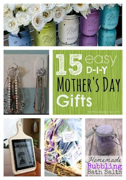 Best ideas about Mother'S Day Gift Ideas DIY
. Save or Pin 15 Easy DIY Mothers Day Gifts Now.