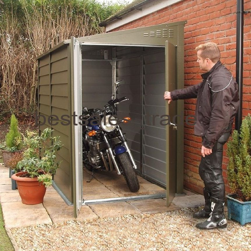 Best ideas about Motorcycle Garage Storage
. Save or Pin Motorcycle Garage Metal Motorbike Storage Secure Bike Now.