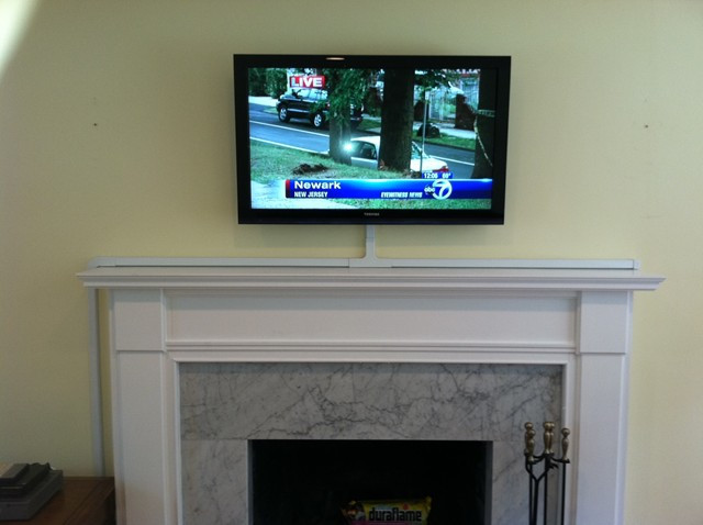 Best ideas about Mounting Tv Above Fireplace
. Save or Pin How should I run wiring for my above fireplace mounted TV Now.