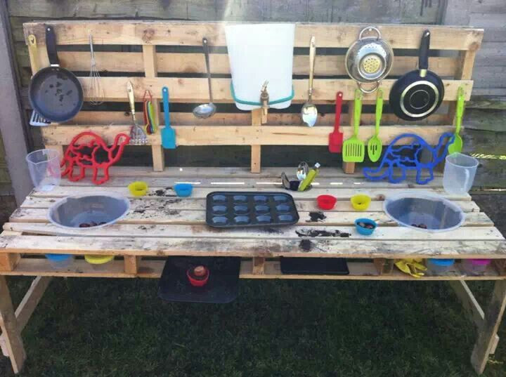 Best ideas about Mud Kitchen Ideas
. Save or Pin Pallet Mud Kitchen Play outside Now.