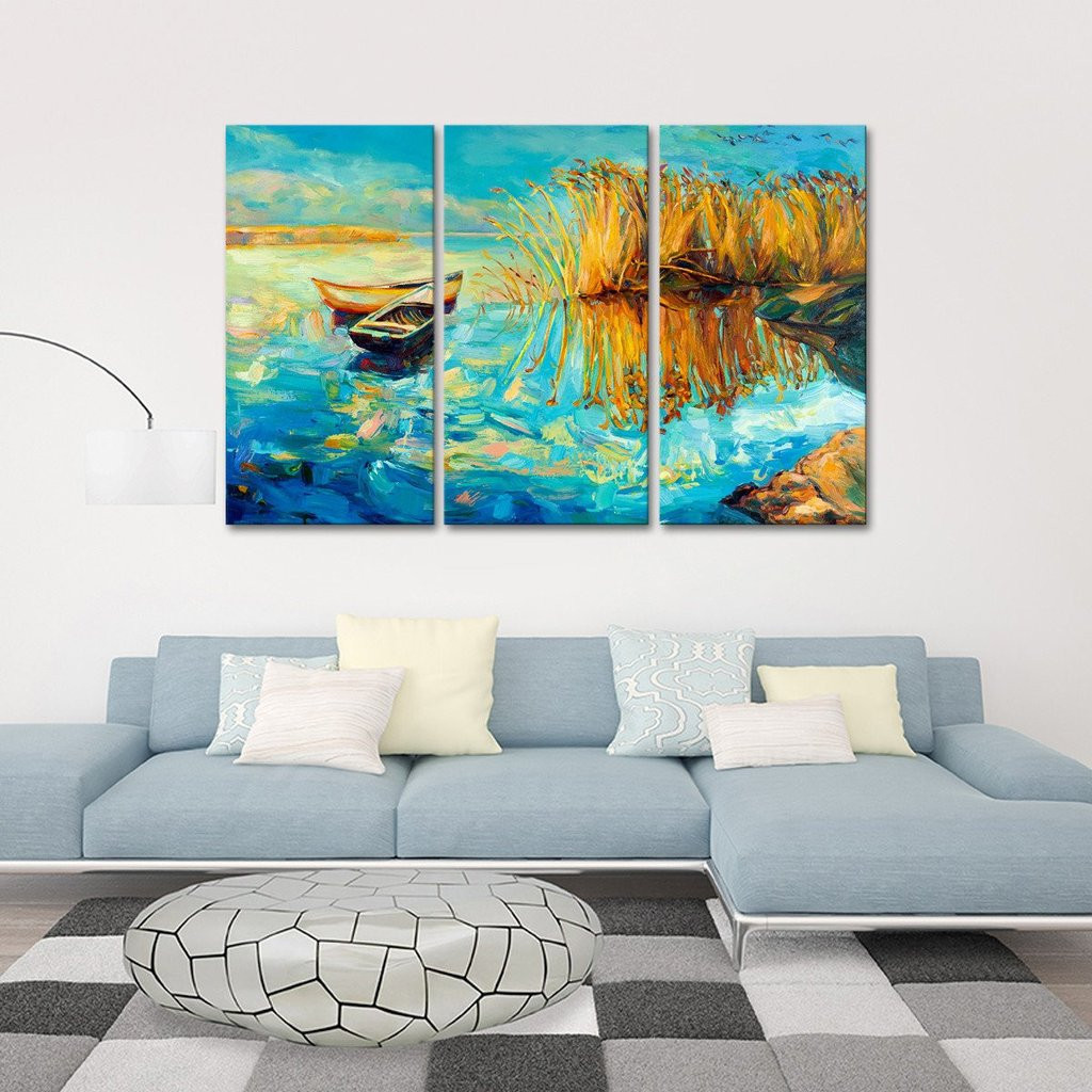 Best ideas about Multi Panel Wall Art
. Save or Pin Lake Multi Panel Canvas Wall Art Now.