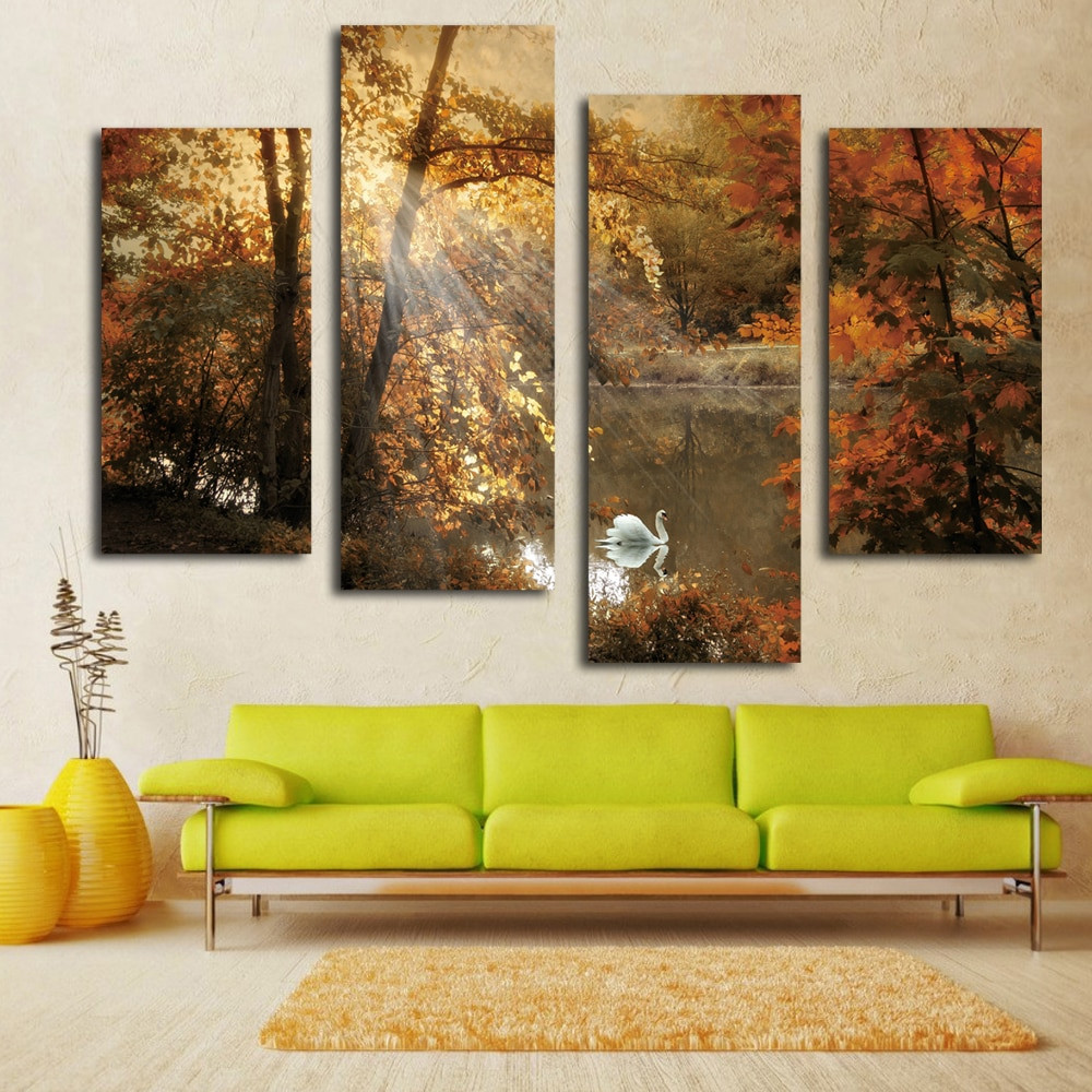 Best ideas about Multi Panel Wall Art
. Save or Pin Aliexpress Buy Nice white swan painting fairy multi Now.