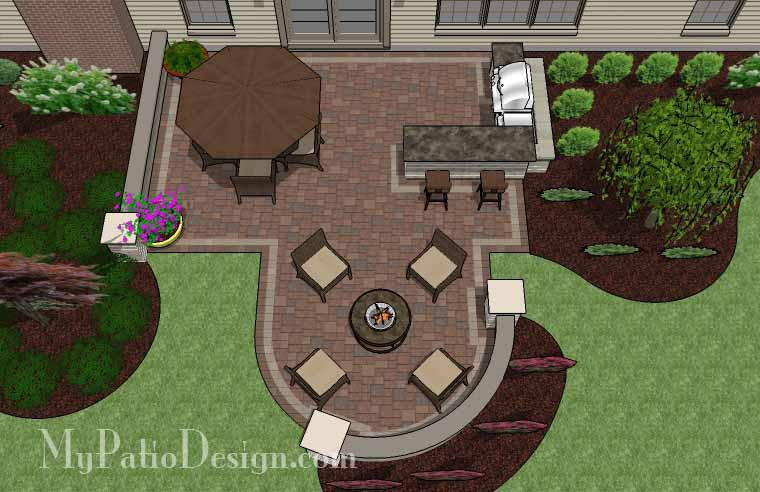 Best ideas about My Patio Design
. Save or Pin Creative Backyard Patio Design with Seating Wall Now.