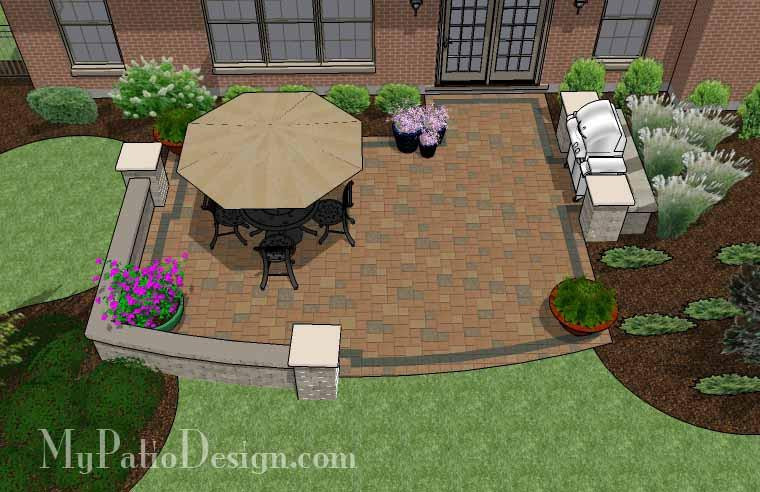Best ideas about My Patio Design
. Save or Pin Rectangle Patio Design with Circle Fire Pit Area 395 sq Now.