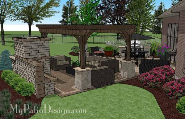 Best ideas about My Patio Design
. Save or Pin 635 sq ft Dreamy Fireplace Patio Design with Pergola Now.
