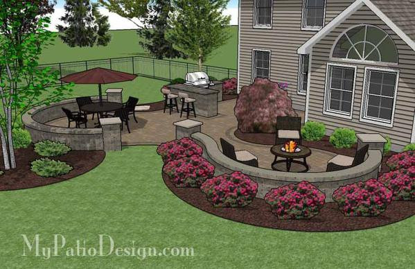 Best ideas about My Patio Design
. Save or Pin Paver Patio Design with Grill Station & Seat Walls Now.