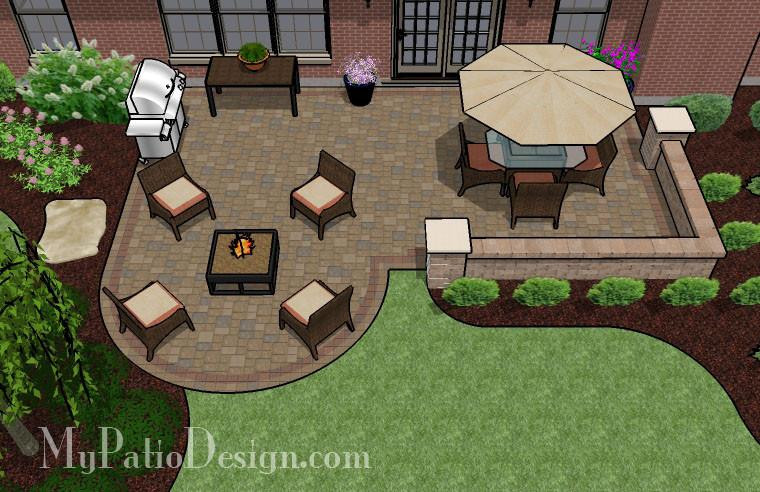 Best ideas about My Patio Design
. Save or Pin Dreamy Paver Patio Design with Seat Wall Now.